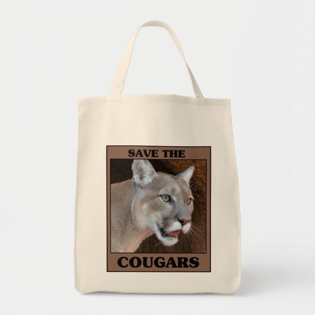 Save the Cougar Tote Bag (Front)