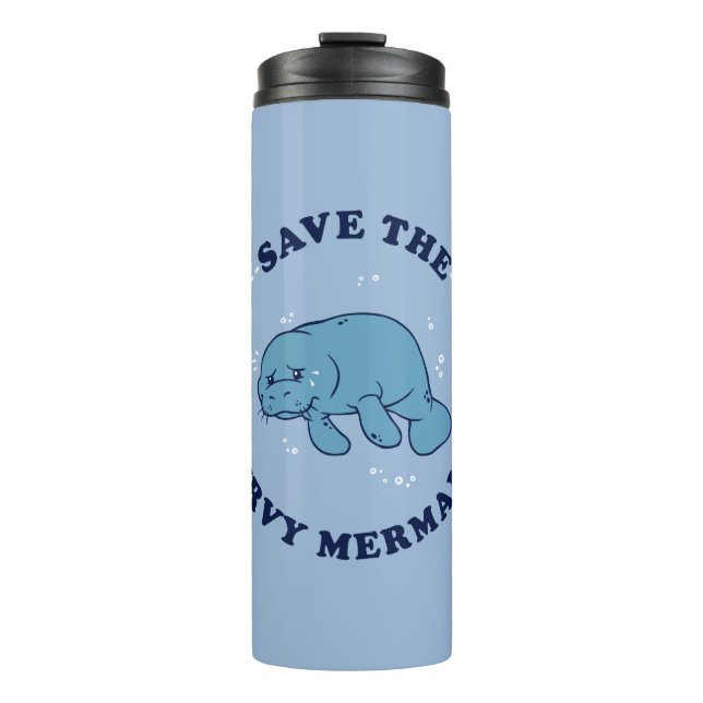 Save The Curvy Mermaids Thermal Tumbler (Front)