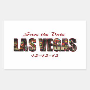 Save the Date 12-12-12 Rectangular Sticker