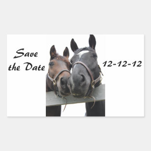 Save the Date 12-12-12 Rectangular Sticker