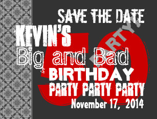 50th birthday save the date postcards zazzle au