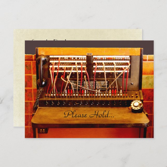 Save the Date 70th Birthday Party Phone Postcard (Front/Back)