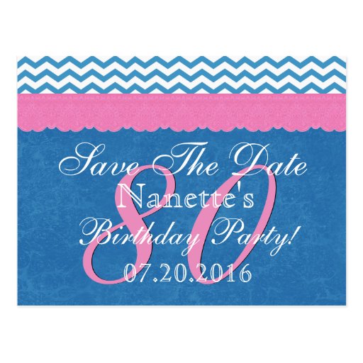 Save The Date 80Th Birthday Invitations 6