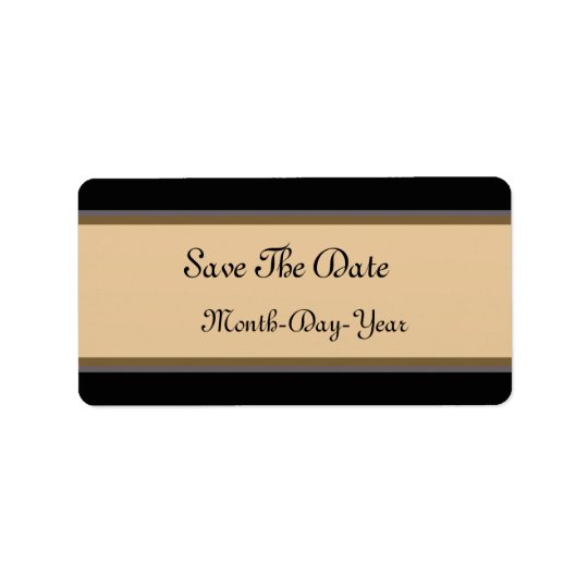 Save The Date Address Label