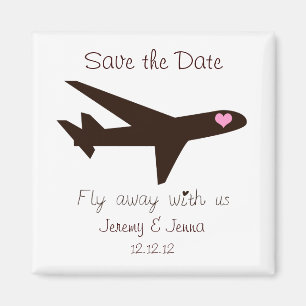 Save the Date: Aeroplane Magnet