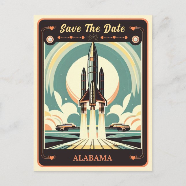 Save the Date | Alabama Invitation Postcard (Front)