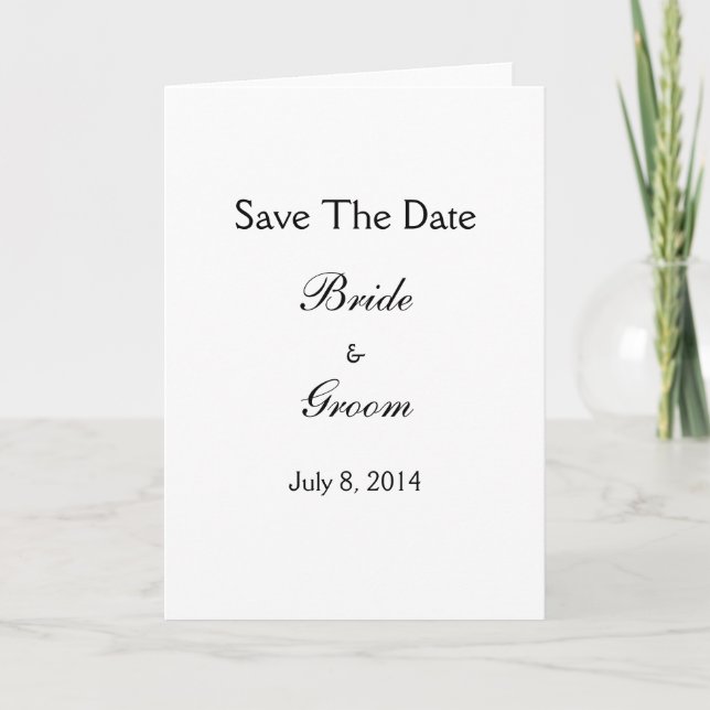 Save The Date Announcement (Front)