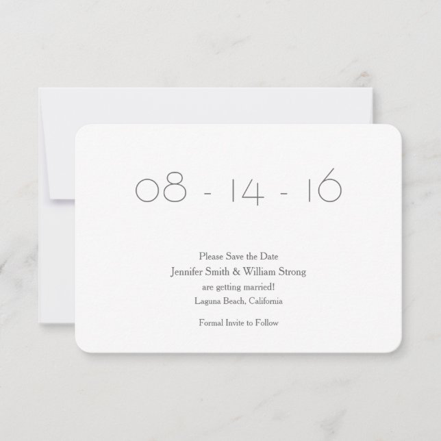 Save the Date Announcement (Front)