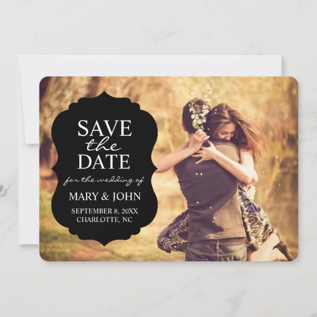Save the Date Announcement | Crest Save the Date (Front)