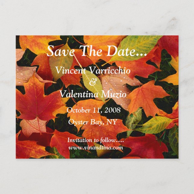 Save The Date Announcement Postcard (Front)
