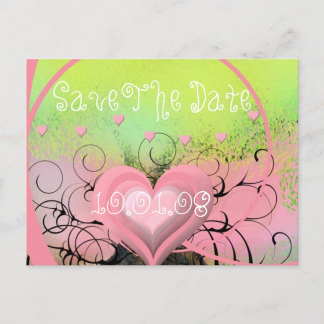 Save The Date - Announcement Postcard (Front)
