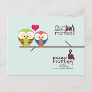 Save the Date Announcement Postcard