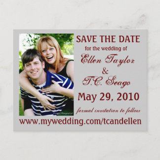Save the Date Announcement Postcard