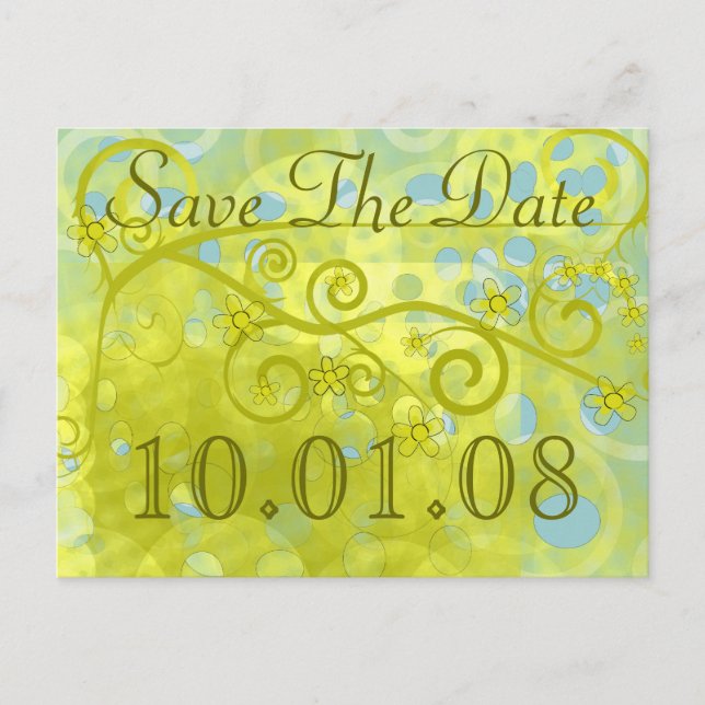 Save The Date Announcement Postcard (Front)