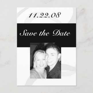 Save the date announcement postcard