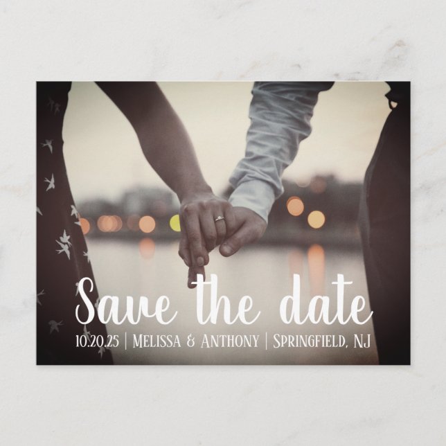 Save the date announcement postcard (Front)