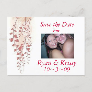 Save the Date Announcement Postcard