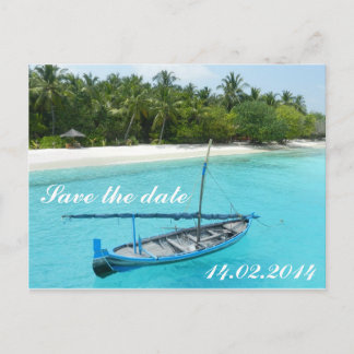 Save the date announcement postcard