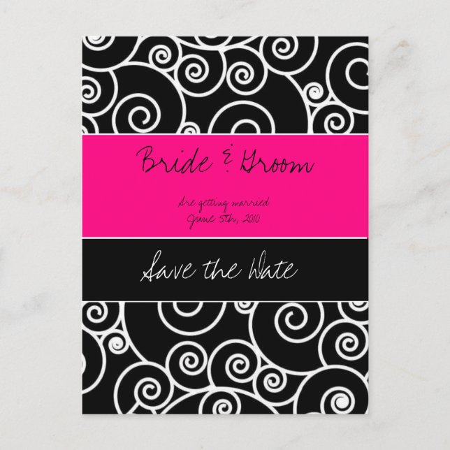 Save the date announcement postcard (Front)