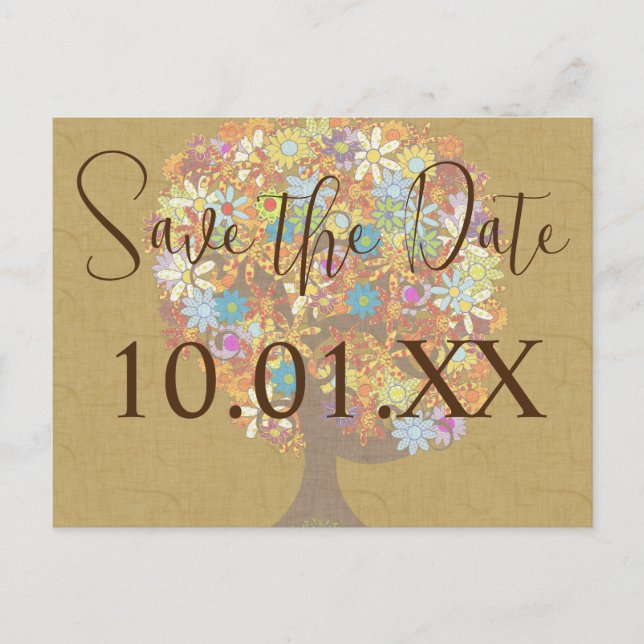 Save The Date - - Announcement Postcard (Front)