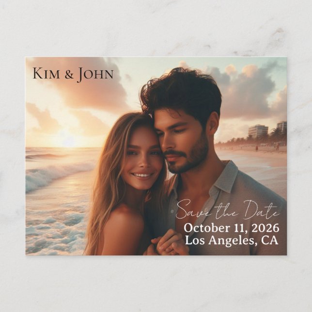 Save the Date Announcement Postcard (Front)