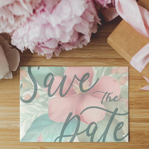 Save the Date Announcement Postcard Template