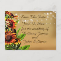 Save the Date Announcement, Sunflowers