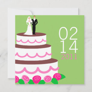 Save the Date Announcements {Wedding Cake}