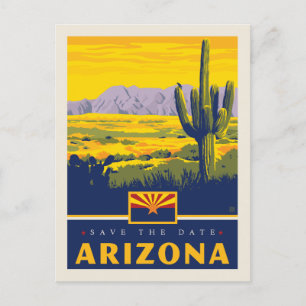 Save the Date   Arizona Invitation Postcard