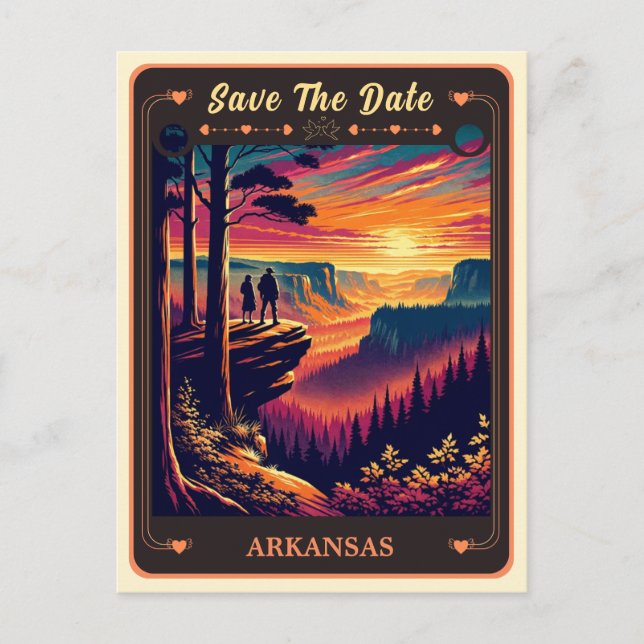 Save the Date | Arkansas Invitation Postcard (Front)
