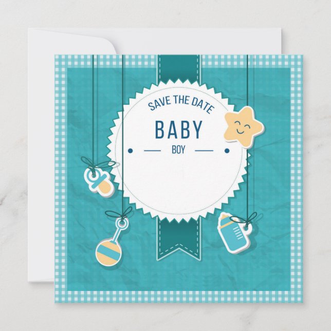 Save The Date - Baby Boy (Front)