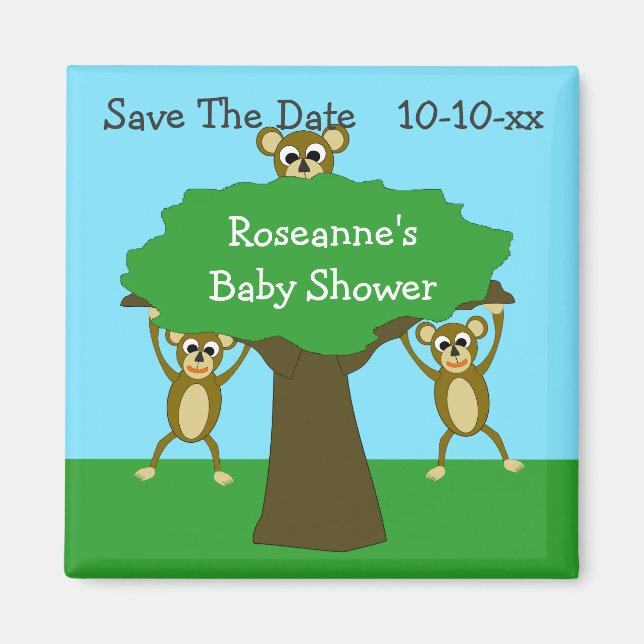 Save The Date Baby Shower Magnet (Front)