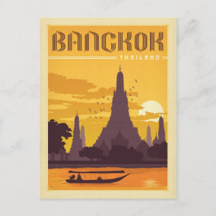 Save the Date   Bangkok, Thailand Announcement Postcard