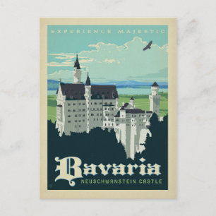 Save the Date   Bavaria, Neuschwanstein Castle Announcement Postcard