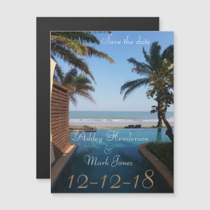 Save the date beach Magnet