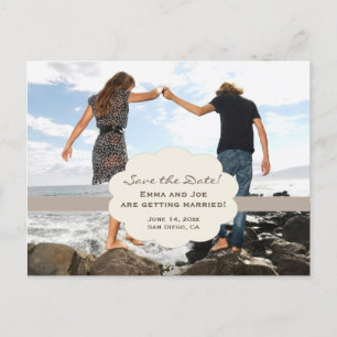 Save the Date beach style! Announcement Postcard