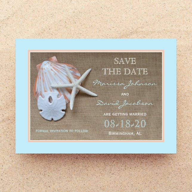 Save the Date Beach Wedding Invitation (Creator Uploaded)
