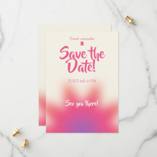 Save the Date Birthday Invitation