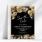Save the Date Black Gold 50th Birthday