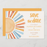 Save the Date boho bohemian sunshine sun Invitation<br><div class="desc">For more advanced customisation of this design,  simply select the "Edit using Design Tool" button above!</div>