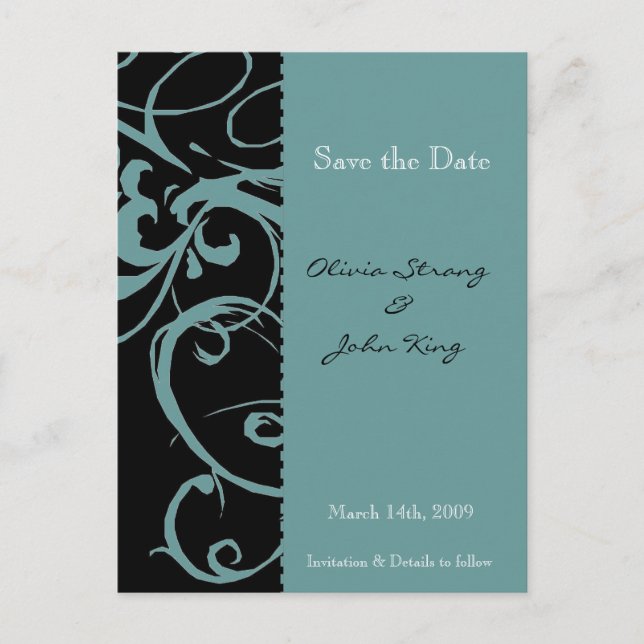 Save the Date - Bookmark Postcard (Front)