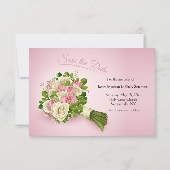 Save the Date Bouquet (Front)