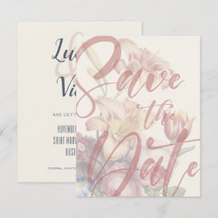 Save the Date Bouquet Template