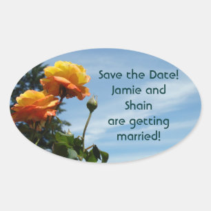 Save the Date! Bride Groom getting married seals