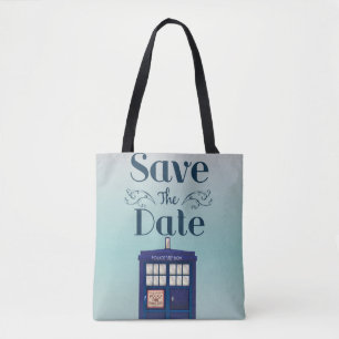 Save the Date British Police Box Tote Bag