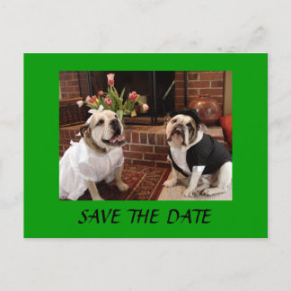 SAVE THE DATE Bulldogs Announcement Postcard