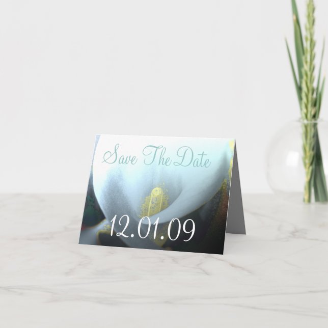 Save the Date Cala Lily - Sage Invitation (Front)