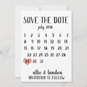 Save The Date Calendar