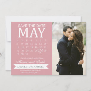 Save the Date Calendar Announcements   Wedding