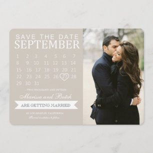 Save the Date Calendar Announcements  Weddings